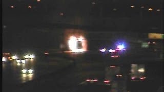 RAW VIDEO: Banana truck goes up in flames on ADOT cameras