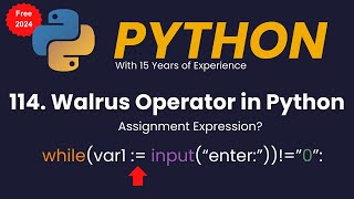 Walrus Operator in Python | Assignment Expression