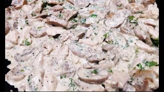 Creamy Mushroom with Garlic Flavor - Creamy Mushroom Chicken (Garlic Mushroom Recipe)