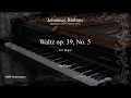 J.Brahms: Waltz Op. 39 No. 5 in E Major, for Piano