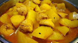 নিরামিষ পেঁপে আলু বড়ি ঝোল/ তরকারি | Pepe Aloo Borir Jhol Recipe| Niramish Pepe Alu'r Torkari