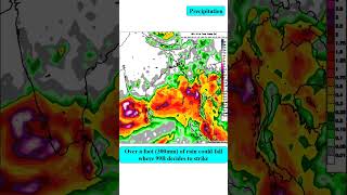 Invest 99B Nearing India - Update 2 #Shorts #cyclone #invest99b #weather