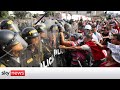 Anti-government protests grip Peru for a second day