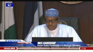 Buhari Swears In Prof  Yakubu As INEC Boss