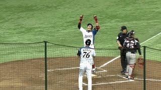 【プロ野球パ】陽が反撃の5号ソロHR！石川のノーヒットノーランを打ち砕く 2015/09/02 F-M