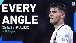 Pulisic opens his Serie A account in style! | Every Angle | Bologna-Milan | Serie A 2023/24