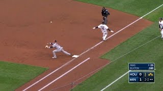 MIN@HOU: Buxton drives home Kepler on infield single