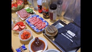 【ラム焼肉】バーゴヘキサゴンウッドストーブとエスビットアルコールストーブで晩酌【豚タンのおつまみ】