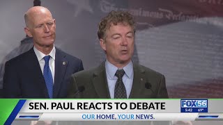 Sen. Rand Paul (R-KY) reacts to debate, pledges vote for Trump