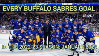 Every Buffalo Sabres Goal In The 2022-23 Season: January 2023