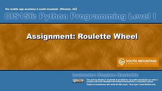 Python 03L Roulette Wheel Colors
