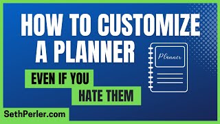 📅 🧠 How to customize a planner, even if you hate planners, Executive Function, ADHD Tip