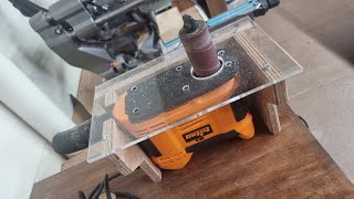 My Triton Occilating Spindle Sander using Matchfit Clamp System / DIY #fyp #microjig