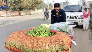 दीपक जी को क्यों बेचनी पड़ी रोड़ के बिच सब्जी 😱🤣  फिर क्या हुआ || gurpreet kaur vlog