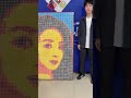 #ZhaoLiying’s fan made Zhao Liying's portrait with the help of Rubik's Cube