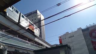 多摩モノレール1000系　JR立川駅から撮影