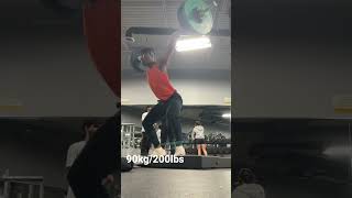 90kg/200lbs Hang Power Snatch