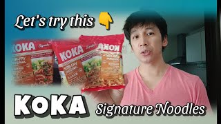 Let's try this KOKA Signature Noodles for Lunch 🍜😋✨