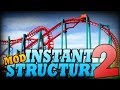 Minecraft Mod | MASSIVE INSTANT STRUCTURES MOD 2 - Rollercoasters & More! - Mod Showcase