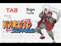 【TAB】(Naruto Shippuden OP6) FLOW - Sign / guitar tutorial / piano sheet