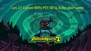 Psychonauts 2 - Les 27 Cartes défis PSY de la Zone aberrante