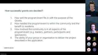 Community Grants Information Session