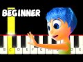 Bundle of Joy - from Inside Out - Fast and Slow (Easy) Piano Tutorial - Beginner