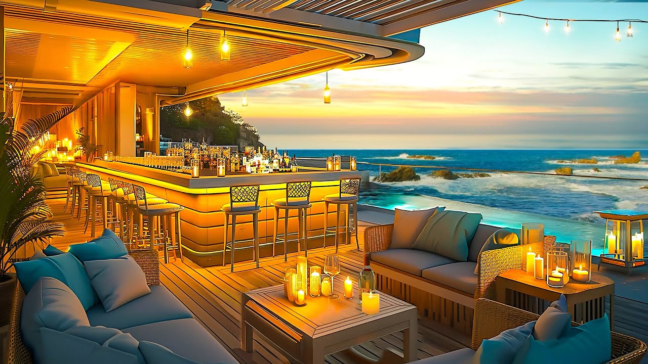 Relaxing Seaside Jazz Smooth Jazz Saxophone Music Ocean Waves