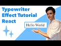 TypeWriter Effect In ReactJS Tutorial