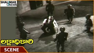 Lakshadhikari Movie || Robots Tried To  NTR \u0026 Relangi Saves || Krishna Kumari || Shalimarcinema