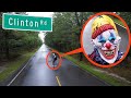 if your drone see's this on Haunted Clinton Road.. DO NOT try to pass him! Drive away FAST!!