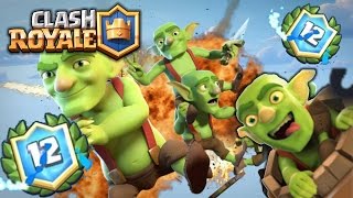 皇室戰爭 (Clash Royale):  无脑大傻 12 胜卡组帮你无脑拿宝箱！骗法术飞桶地鼠卡组介绍！