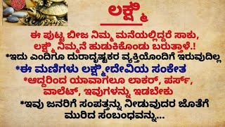 ಈ ಪುಟ್ಟ ಬೀಜ ನಿಮ್ಮ ಮನೆಯಲ್ಲಿ ಇದ್ದರೆ ಸಾಕು ಲಕ್ಷ್ಮಿ #usefulinformationinkannada#motivationalvideo#Lakshmi