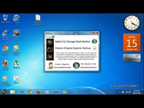 How to Change Windows 7 Start Button Orb How to Change Windows 7 Start Button Orb