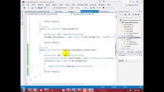 Populate Drop Down Part 2 using Entity Framework Code First