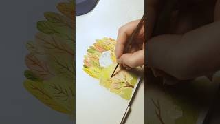 Autumn memories #watercolorpainting #cute