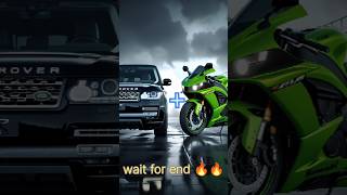 Range Rover + Kawasaki Ninja zx10r hybrid short #viral #hybrids #short #trending #viralshorts #viral