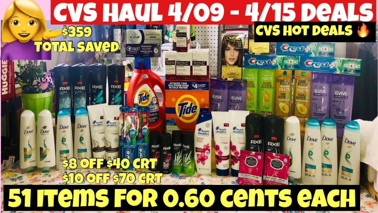 Cvs Couponing Haul 4 9 4 15 Deals Cvs Free Cheap Coupon Deals 359