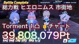 【ブルアカ】総力戦 ヒエロニムス 市街地  Torment 1凸 39,808,079Pt トキ編成 ずんだもん音声字幕解説 biimシステム【ブルーアーカイブ】#ブルアカ