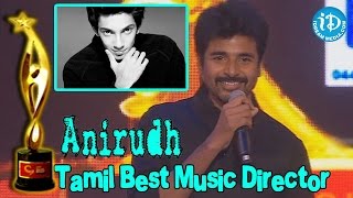 SIIMA 2014 - Tamil Best Music Director - Anirudh | Ethir Neechal Movie