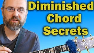 Secret to play over Diminished Chords - Jazz Guitar Lesson