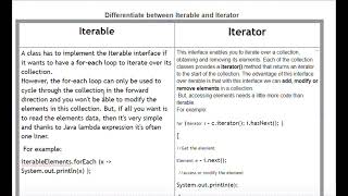 Differentiate between Iterable and Iterator in Java