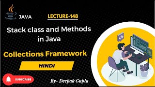 Core Java part148 | Stack class & methods in java collection in hindi #java #corejava