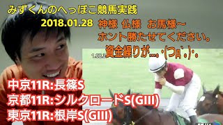 【競馬実践】2018.01.28  さあ勝負だ！みずくんのへっぽこ競馬実践