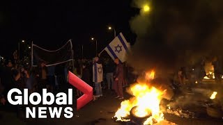 Ceasefire sparks protests in Israel, celebration in Gaza