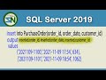 How to use SQL Server Insert Statement with the Output clause