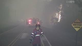 Devastating wildfire video from the Brantley County Georgia, on scene response