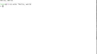 Using echo to display multi-line messages
