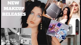 LETS CHAT NEW MAKEUP | JACLYN HILL COSMETICS HOLIDAY HIGHLIGHTERS/ KYLIE HOLIDAY| HAUS LABS AND MORE