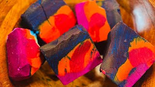 ASMR Vibrant Dyed Soft Gym Chalk Crush | Oddly Satisfying